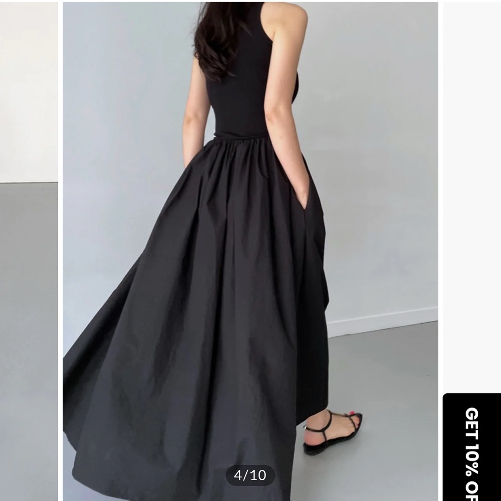 Commense Black Sleeveless Maxi Dress - Picture 3 of 5